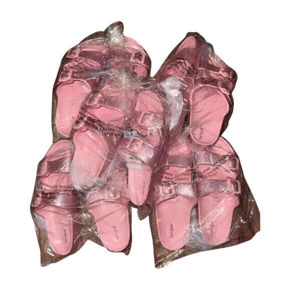 Cat & Jack Other - 5 Pairs Cat & Jack EVA Footbed Sandals | Girls Size 3 | Pink | New